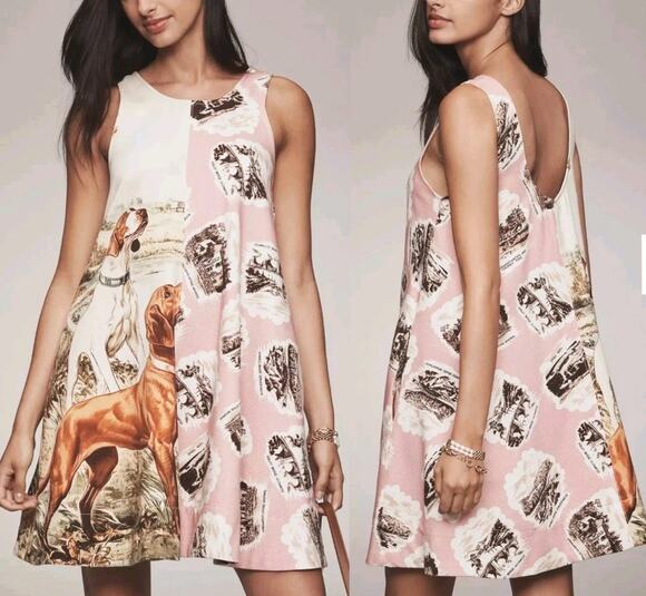 Anthropologie Dresses & Skirts - Maeve Anthropologie Keiko Mini Dress Hunting Dog Beagle L New With Tags